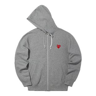 IT COMME des GARÇONS PLAY男装拉链连帽卫衣250MB