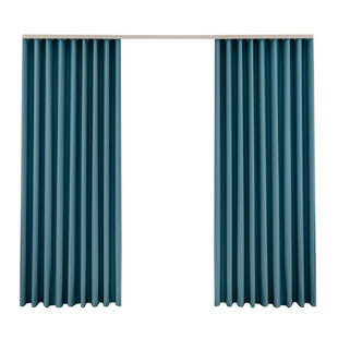 伸缩杆窗帘免打孔安装一整套遮光2026新款隔热防晒遮阳加高窗帘布