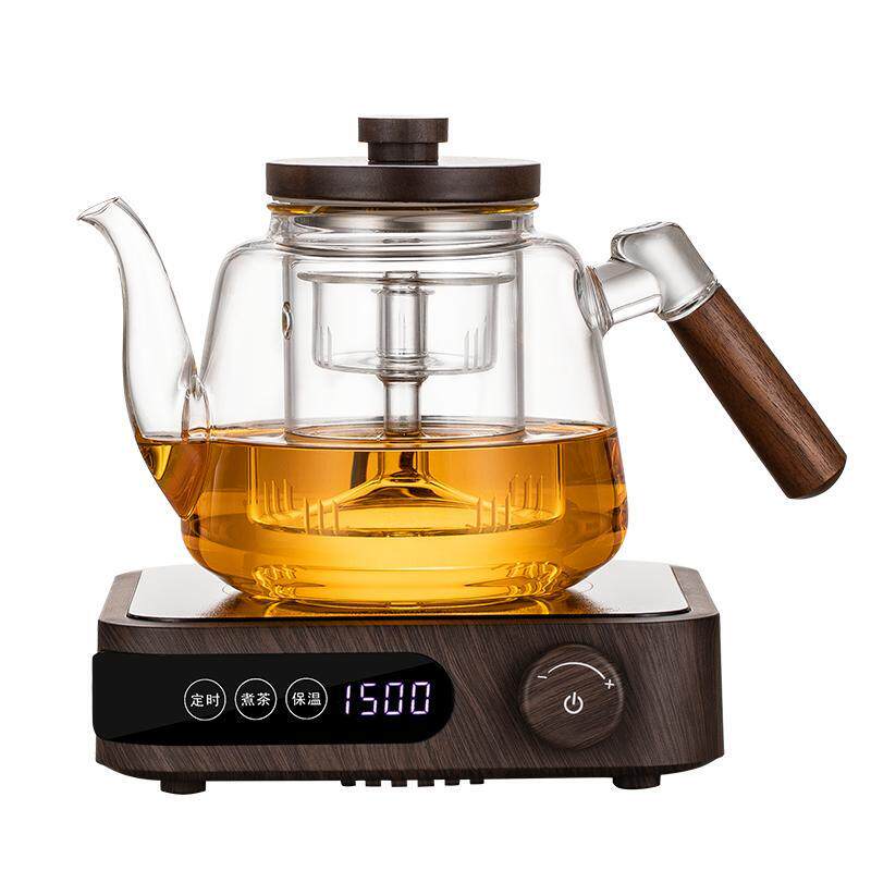 侧把煮茶器喷淋式蒸煮两用养生壶