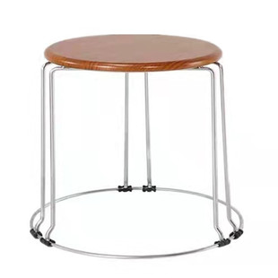 家用圆凳半高矮凳可叠放客厅沙发茶几软面成人坐墩可摞摆摊小板凳