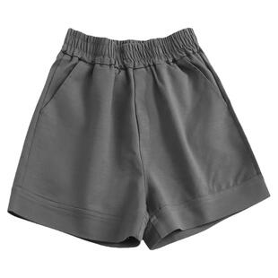 Z534阔腿裤女夏2023显瘦休闲裤梨型身材穿搭百搭新款小个子短裤