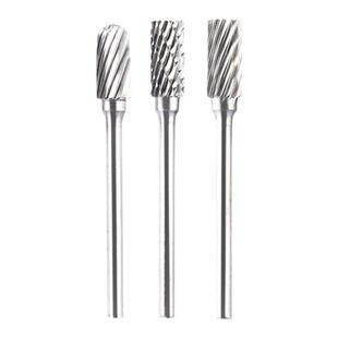 硬质合金旋转锉钨钢合金打磨头金属打磨工具木工雕刻刀头3*6mm柄