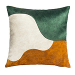 高档欧纳斯三色拼接样板间沙发抱枕科技布靠垫酒店别墅客厅靠枕套