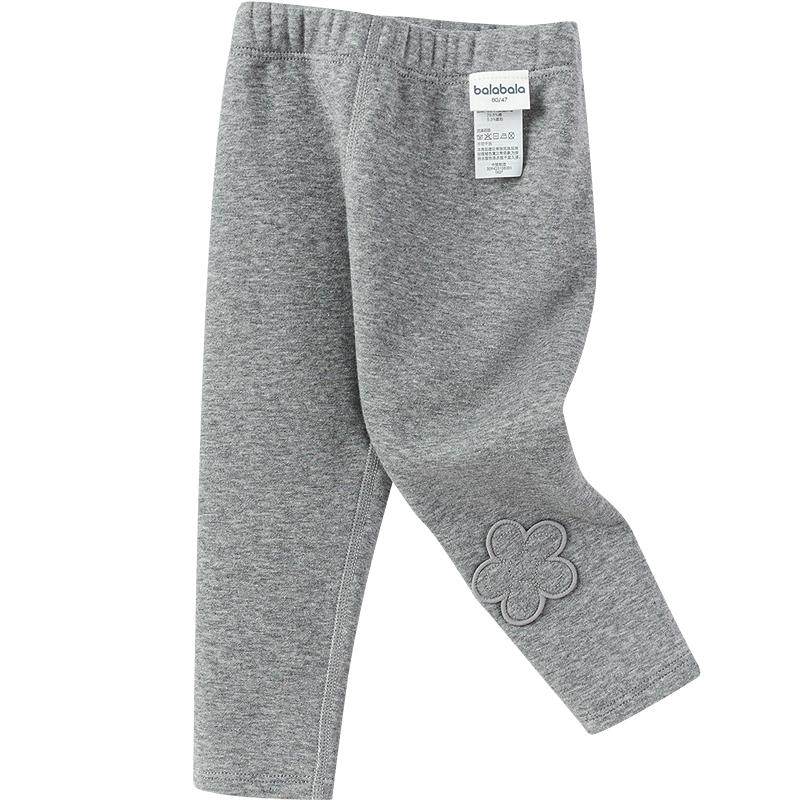 巴拉巴拉balaOne宝宝打底裤加绒保暖长裤冬女童男童裤子2025新款