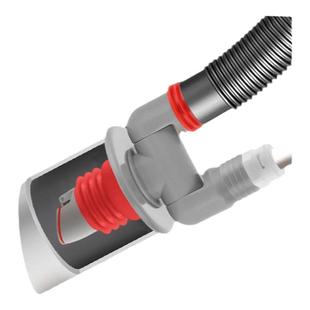 45度墙排防臭下水管神器90度斜插洗衣机扫地机排水管40/50密封塞