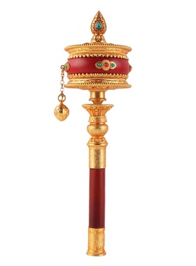 紫檀木手摇转动轮藏式天珠