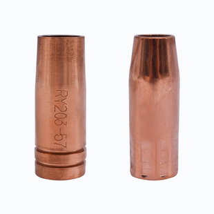 成都203式气保焊枪紫铜锥形缩口保护嘴咀套罩防风筒焊割设备配件