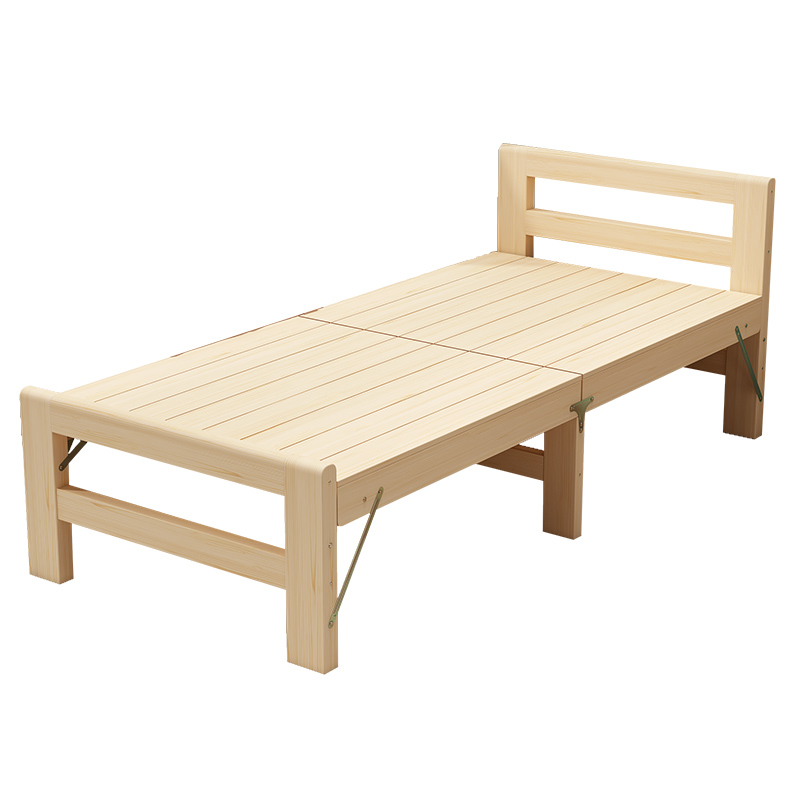 实木折叠拼接床加宽床加长床松木床架儿童单人小床可定做床边床