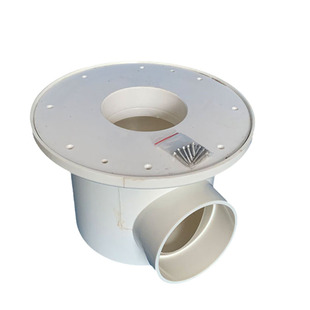 帆布养锦鲤鱼池地漏鱼马桶刀刮布高密度养殖过滤网专用排污出水口