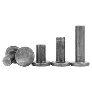 碳钢铁本色平头铆钉GB109敲击实心铆钉304不锈钢M2M2.5M3M4M5M6M8