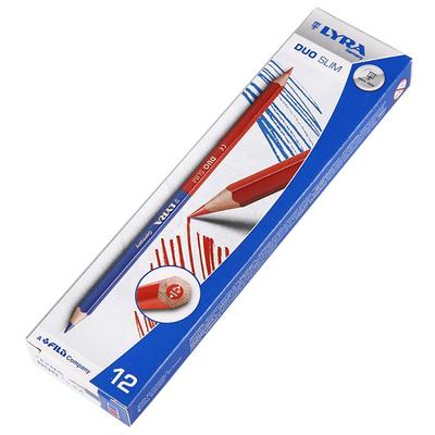 德国lyra旗舰店红蓝双头六角铅笔