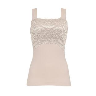 bradelis new york蕾丝Happy防走光承托无钢圈调整塑身长款美背心