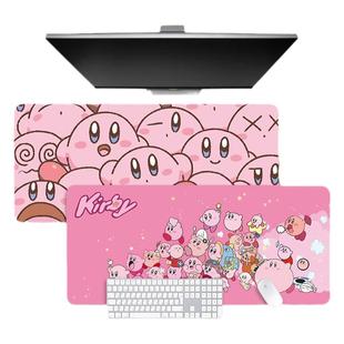 星之卡比鼠标垫超大粉色女生可爱游戏大号办公桌面 键盘专用桌垫