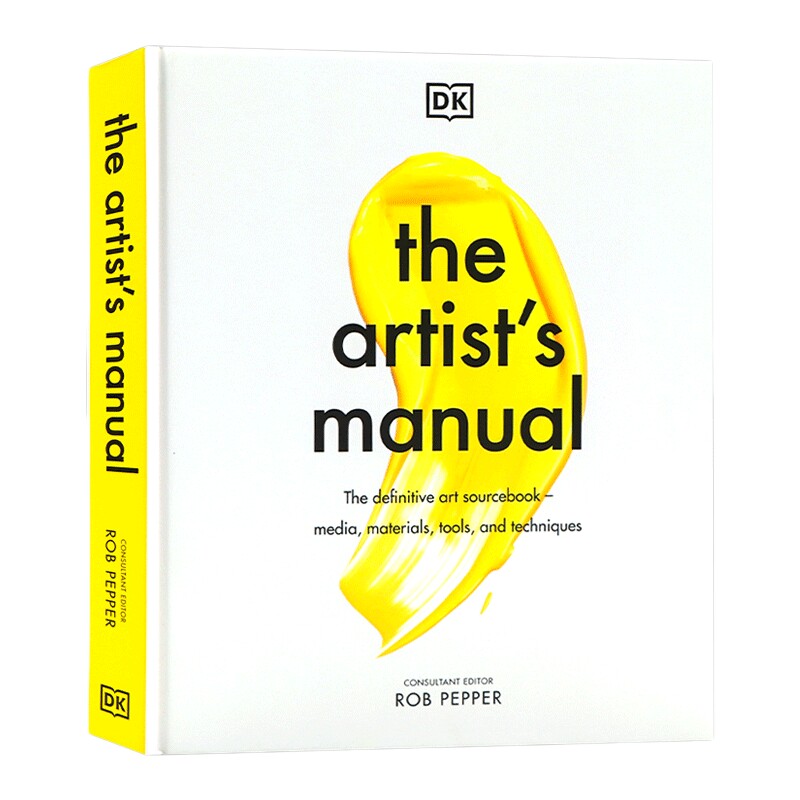 英文原版 The Artist's Manual DK 艺术家手册 艺术图解百科 插图 艺术素材、材料、工具和技术科普 素描绘画陶瓷雕塑 进口书籍