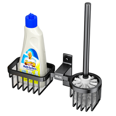 德力西马桶刷免打孔壁挂式收纳架
