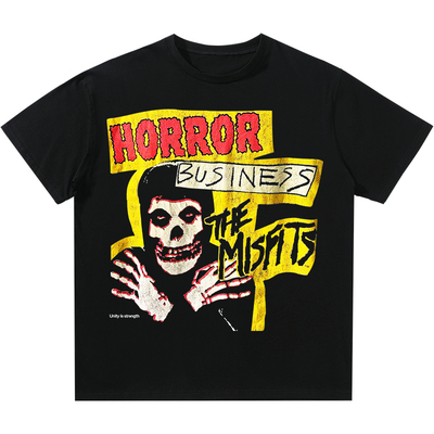 乐队印花朋超火潮牌短袖