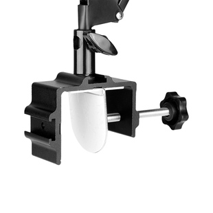 芯鲜LH1s懒人支架铝合金底座 床头桌面手机平板通用加强版固定架配件床上用夹子办公室宿舍悬臂麦克风支架座