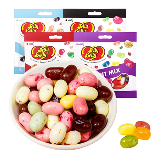 进口JellyBelly吉力贝什锦味糖豆水果味袋装软糖多彩吉利豆彩虹糖