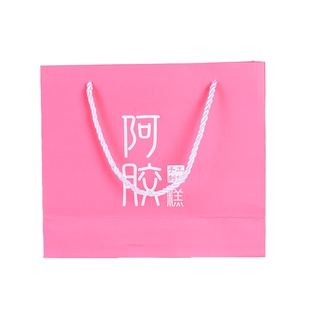 阿胶糕手提袋 手工阿胶糕外包装礼品袋高档 红色手提袋横款 竖款
