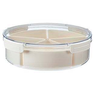 霜山密封干果盘多分格结婚糖果零食摆放盒茶几坚果瓜子点心收纳盒