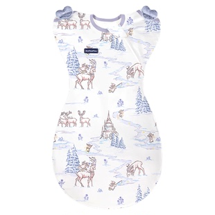 Domiamia防惊跳睡袋投降式新生宝宝防惊吓婴儿四季安抚0-6个月a类