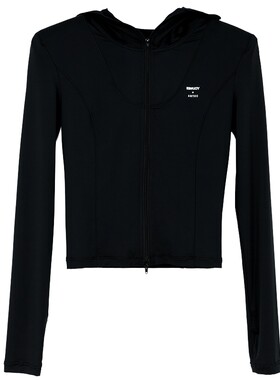 有尾防晒服短款上衣垫肩设计