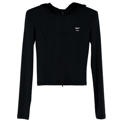 有尾防晒服短款上衣垫肩设计