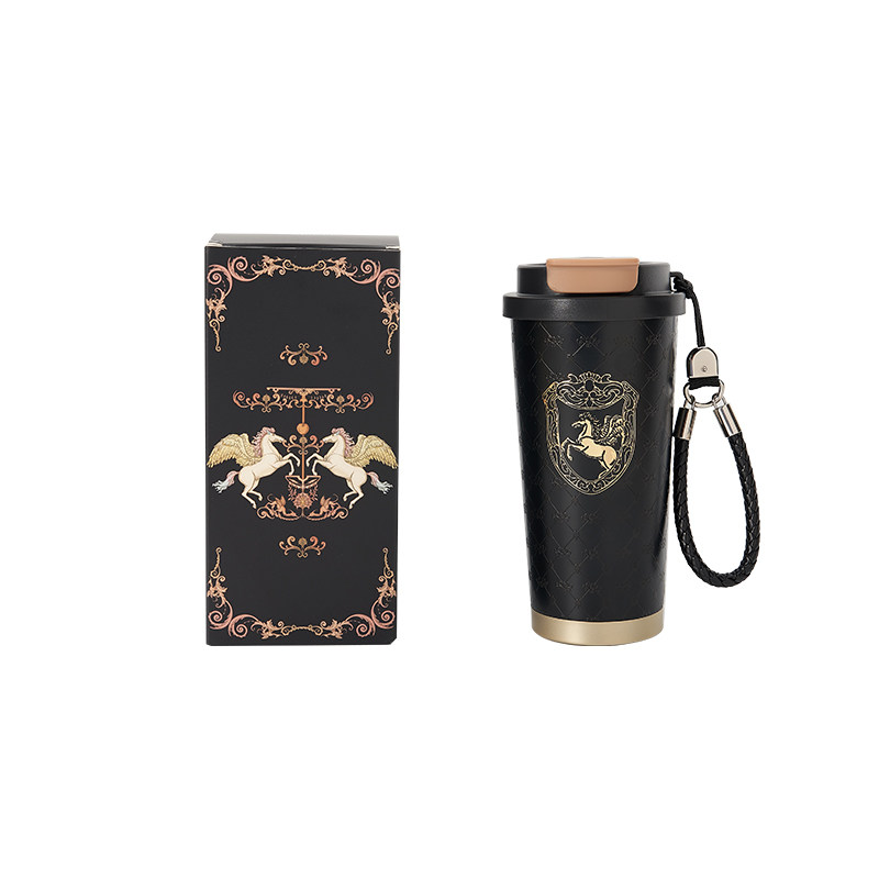物兮物大英博物馆马年本命年黑金便携保温杯水杯子妇女节生日礼物