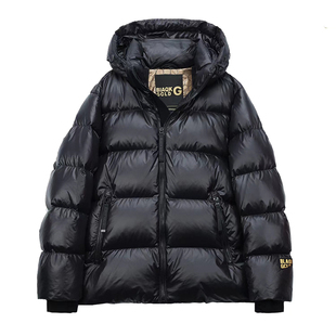 反季2024新款羽绒服女短款高端黑金加厚连帽宽松情侣款加厚外套潮