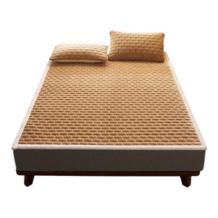 短毛绒牛奶绒床垫加绒加厚毛毯床单冬季宝宝绒可水洗薄款床褥垫子