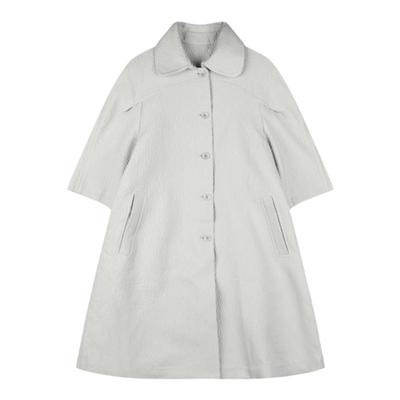 肌理感复古提花简约风衣