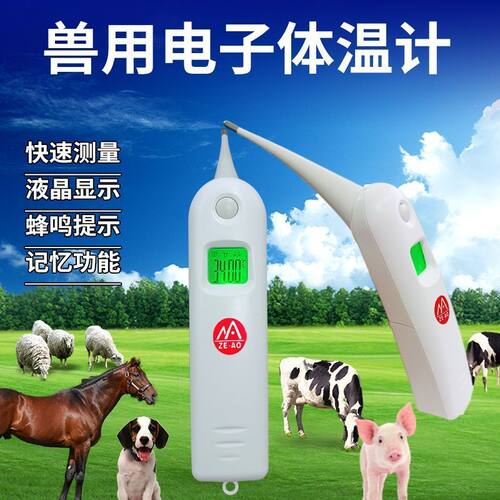 养殖场专用温度计猪用兽用电子体温计高精度养殖牛羊快速测温仪猫
