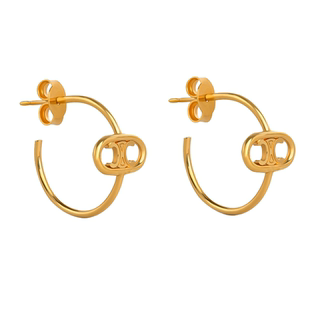 椭圆凯旋门珍珠耳钉简约冷淡风复古时尚欧美感耳环网红甜2026爆款