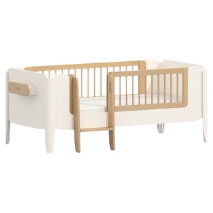 Boori雅拉实木多功能床边床宝宝拼接床儿童围栏床男孩女孩单人床