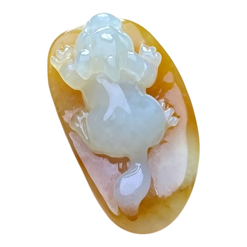 翠贵人冰糯种黄翡貔貅如意吊坠