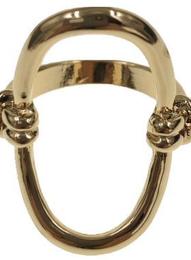 做旧镶嵌银色女铜复古开口戒指