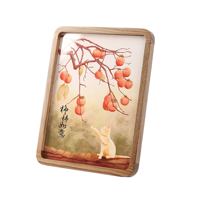 实木相框客厅摆台diy洗照片6寸7寸做成8寸10寸相框挂墙组合免打孔