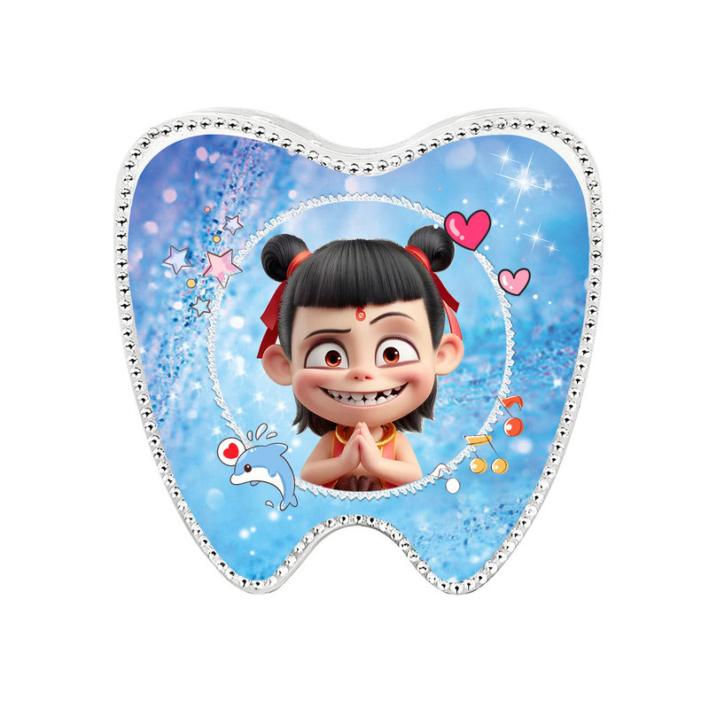 水晶照片定制乳牙盒小孩拔牙收藏
