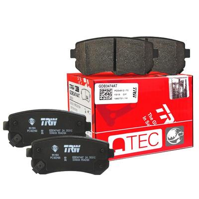 TRW天合标致508后轮少金属刹车片