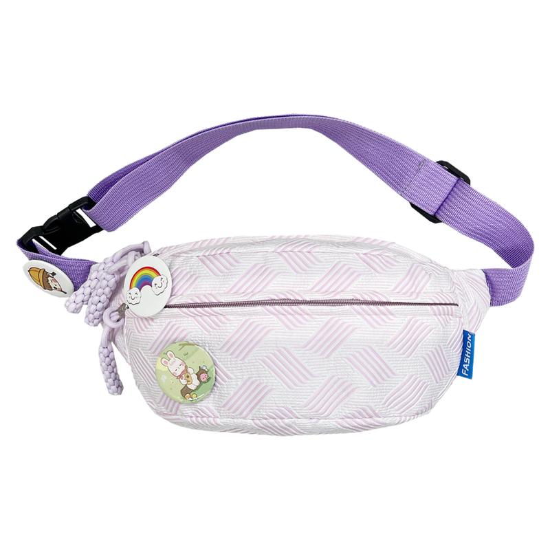 简约休闲ins风包包女 小清新森系斜挎包运动胸包小众学生百搭腰包