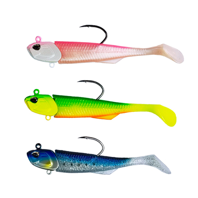 CXZHI船钓海鲈霸道铅头钩T尾假饵