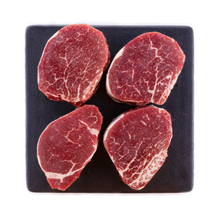 澳嘉2斤澳洲M2+菲力牛排原切安格斯谷饲西冷眼肉牛里脊牛柳健身