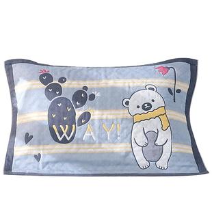 简约纱布枕巾2025新款纯棉全棉高档一对装枕头巾成人可固定防头油