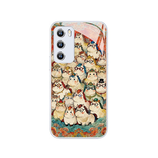 适用华为mate80promax手机壳敦煌壁画小马荣耀500新年nova15可爱pura70国风magic8卡通14本命年13八骏图9玻璃