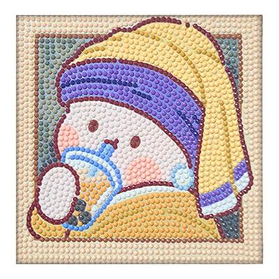 可爱卡通钻石画女孩diy手工带框