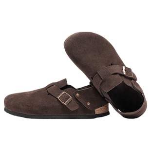 THEMULE真皮全包勃肯鞋男款2025春季新款外穿软木博肯懒人一脚蹬