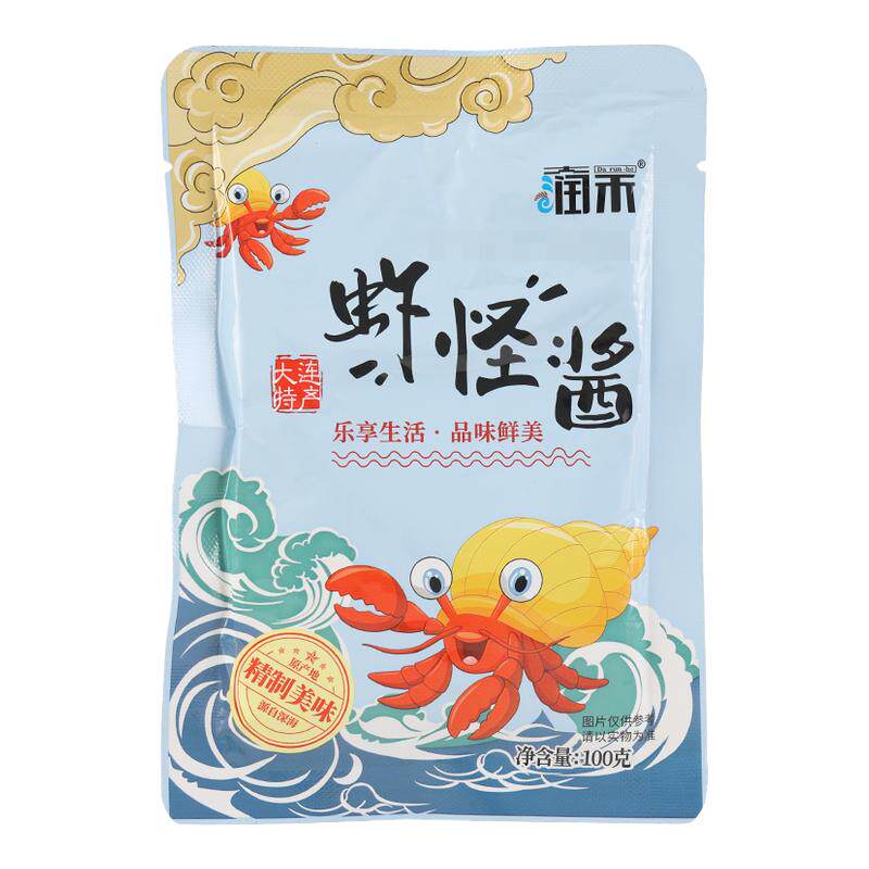 大润禾虾怪酱100g*2袋大连特产虾酱海鲜酱料开袋即食拌面拌饭下饭