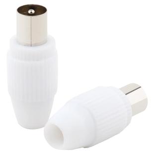 有线电视插头免焊TV公插RF公头视频射频线接头F头天线插头直插