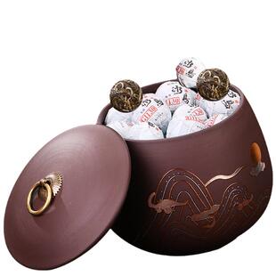 冰岛普洱茶生茶新益号十年以上龙珠小沱茶云南古树老生茶叶送礼盒