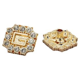 时尚镶钻金属四合扣纽扣女士大衣风衣外套羽绒服装饰按扣摁扣扣子